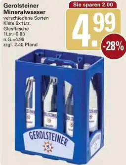 WEZ Gerolsteiner Mineralwasser Angebot