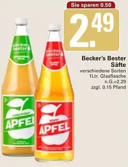 WEZ Becker's Bester Säfte Angebot