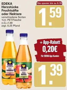 WEZ EDEKA Herzstücke Fruchtsäfte oder Nektare Angebot