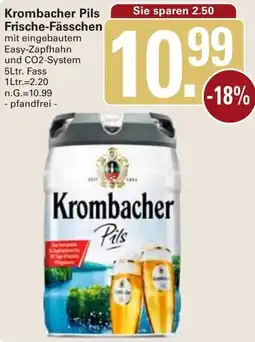 WEZ Krombacher Pils Frische-Fässchen Angebot