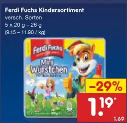 Netto Marken-Discount Ferdi fuchs kindersortiment Angebot