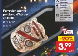 Netto Marken-Discount Ferrovieri montepulciano d'abruzzo doc Angebot