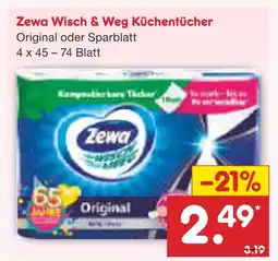 Netto Marken-Discount Zewa wisch & weg küchentücher Angebot