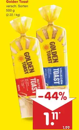 Netto Marken-Discount Golden toast butter toast Angebot