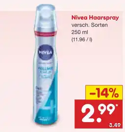 Netto Marken-Discount Nivea haarspray Angebot