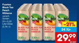 Netto Marken-Discount Fuzetea black tea peach hibiscus Angebot