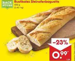 Netto Marken-Discount Backstube rustikales steinofenbaguette Angebot