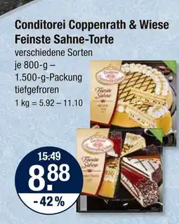 V Markt Conditorei coppenrath & wiese feinste sahne-torte Angebot