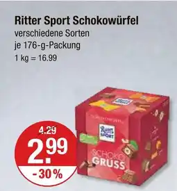 V Markt Ritter sport schokowürfel Angebot