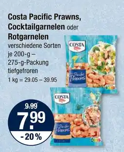 V Markt Costa pacific prawns Angebot