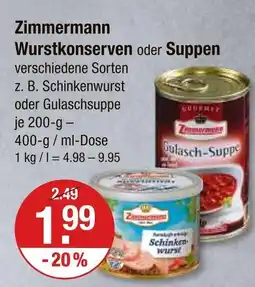 V Markt Zimmermann schinkenwurst Angebot