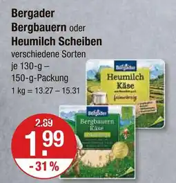 V Markt Bergader bergbauern Angebot