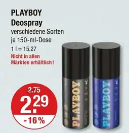 V Markt Playboy deospray Angebot
