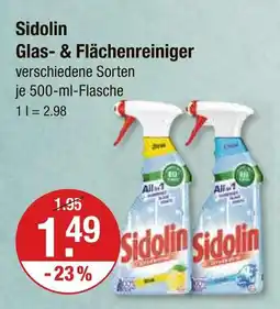 V Markt Sidolin glas- & flächenreiniger Angebot