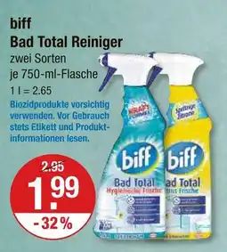 V Markt Biff bad total reiniger hygienefrische Angebot