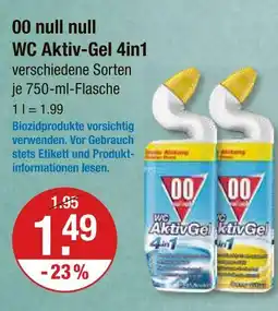 V Markt 00 null null wc aktiv-gel 4in1 Angebot