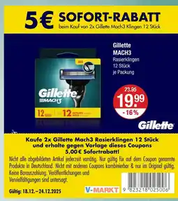 V Markt Gillette mach3 rasierklingen Angebot