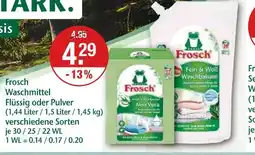 V Markt Frosch waschmittel flüssig Angebot