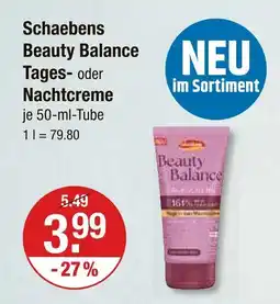 V Markt Schaebens beauty balance tagescreme Angebot