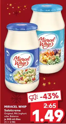 Kaufland Miracel whip salatcreme original Angebot