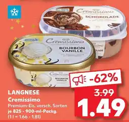 Kaufland Langnese cremissimo bourbon vanille Angebot