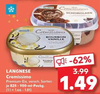 Kaufland Langnese cremissimo bourbon vanille Angebot