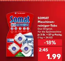 Kaufland Somat maschinenreiniger-tabs duo original Angebot