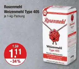 V Markt Rosenmehl weizenmehl type 405 Angebot