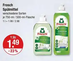 V Markt Frosch spülmittel aloe vera Angebot