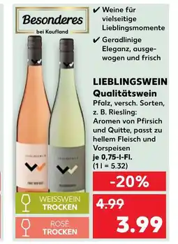 Kaufland Lieblingswein qualitätswein Angebot
