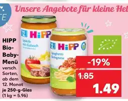 Kaufland Hipp bio-baby-menü Angebot