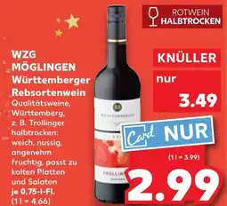 Kaufland Wzg möglingen württemberger rebsortenwein trollinger Angebot