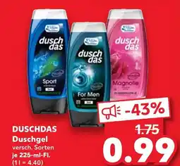 Kaufland Duschdas sport Angebot