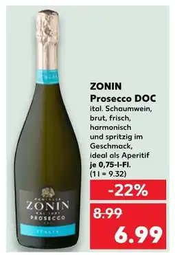 Kaufland Zonin prosecco doc Angebot