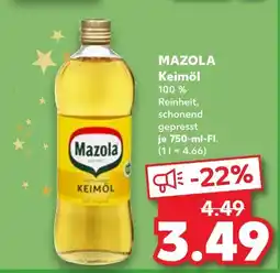 Kaufland Mazola keimöl Angebot