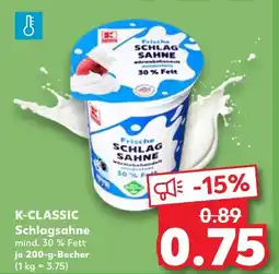 Kaufland K-classic schlagsahne Angebot
