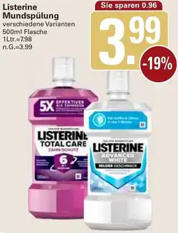 WEZ Listerine Mundspülung Angebot