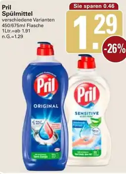 WEZ Pril Spülmittel Angebot