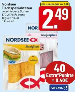 WEZ Nordsee Fischspezialitäten Angebot
