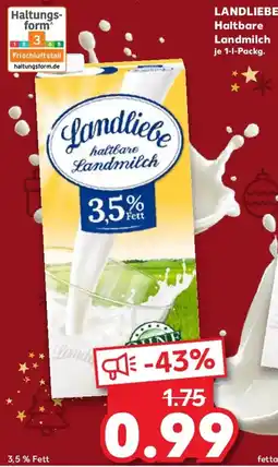 Kaufland LANDLIEBE Haltbare Landmilch Angebot