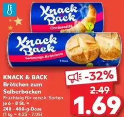 Kaufland KNACK & BACK Brötchen zum Selberbacken Angebot