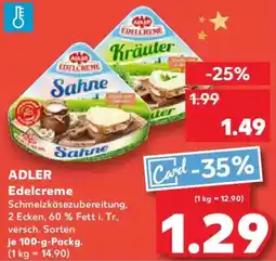 Kaufland ADLER Edelcreme Angebot