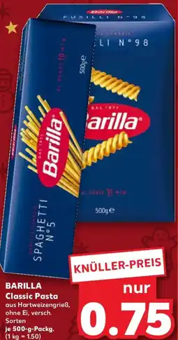 Kaufland BARILLA Classic Pasta Angebot