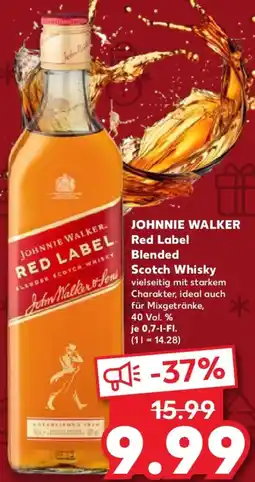 Kaufland JOHNNIE WALKER Red Label Blended Scotch Whisky Angebot