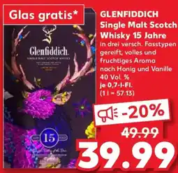 Kaufland GLENFIDDICH Single Malt Scotch Whisky 15 Jahre Angebot