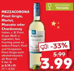 Kaufland MEZZACORONA Pinot Grigio, Merlot, Moscato oder Chardonnay Angebot