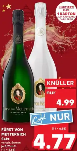 Kaufland FÜRST VON METTERNICH Sekt Angebot