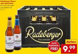 Netto Getränke Discount Radeberger Pilsner oder Alkoholfrei Angebot