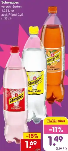 Netto Getränke Discount Schweppes Angebot