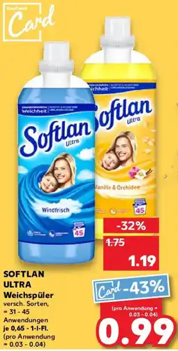 Kaufland SOFTLAN ULTRA Weichspüler Angebot